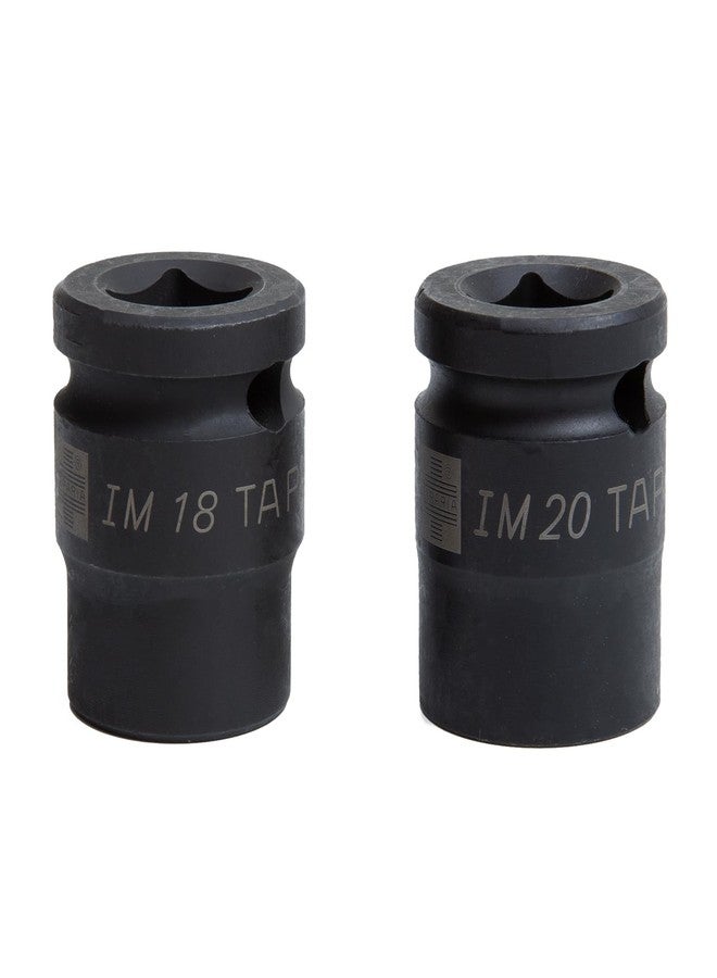 TAPARIA Impact Socket IM 18 + IM 20, 1/2"(12.7mm) square drive size, Chrome-Molybdenum Steel for durability and long life, 6 Point or HEX Impact Socket, Automobile, Industrial, Construction etc - Image 1